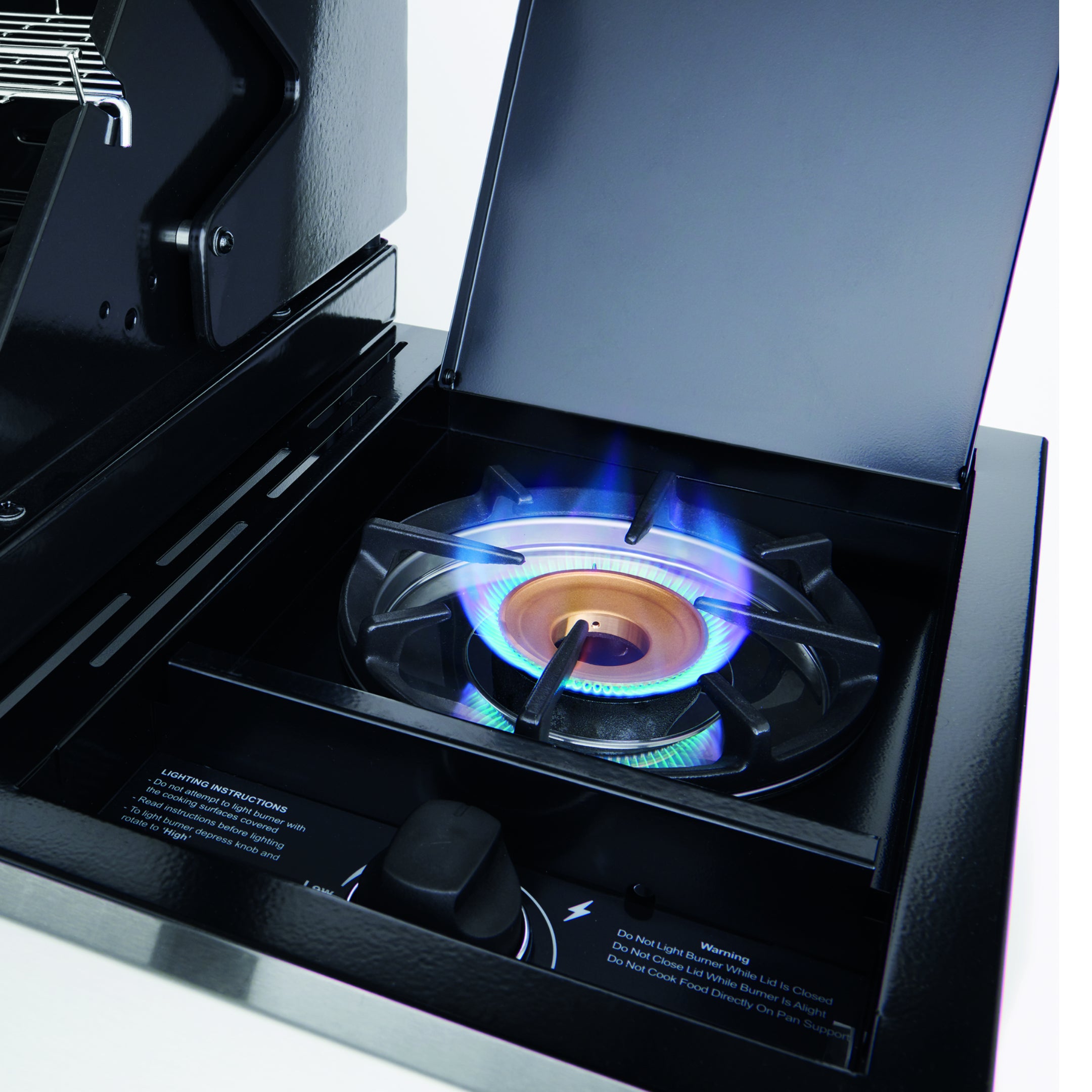 Beefeater 1200E 5 burner cabinet trolley and sideburner