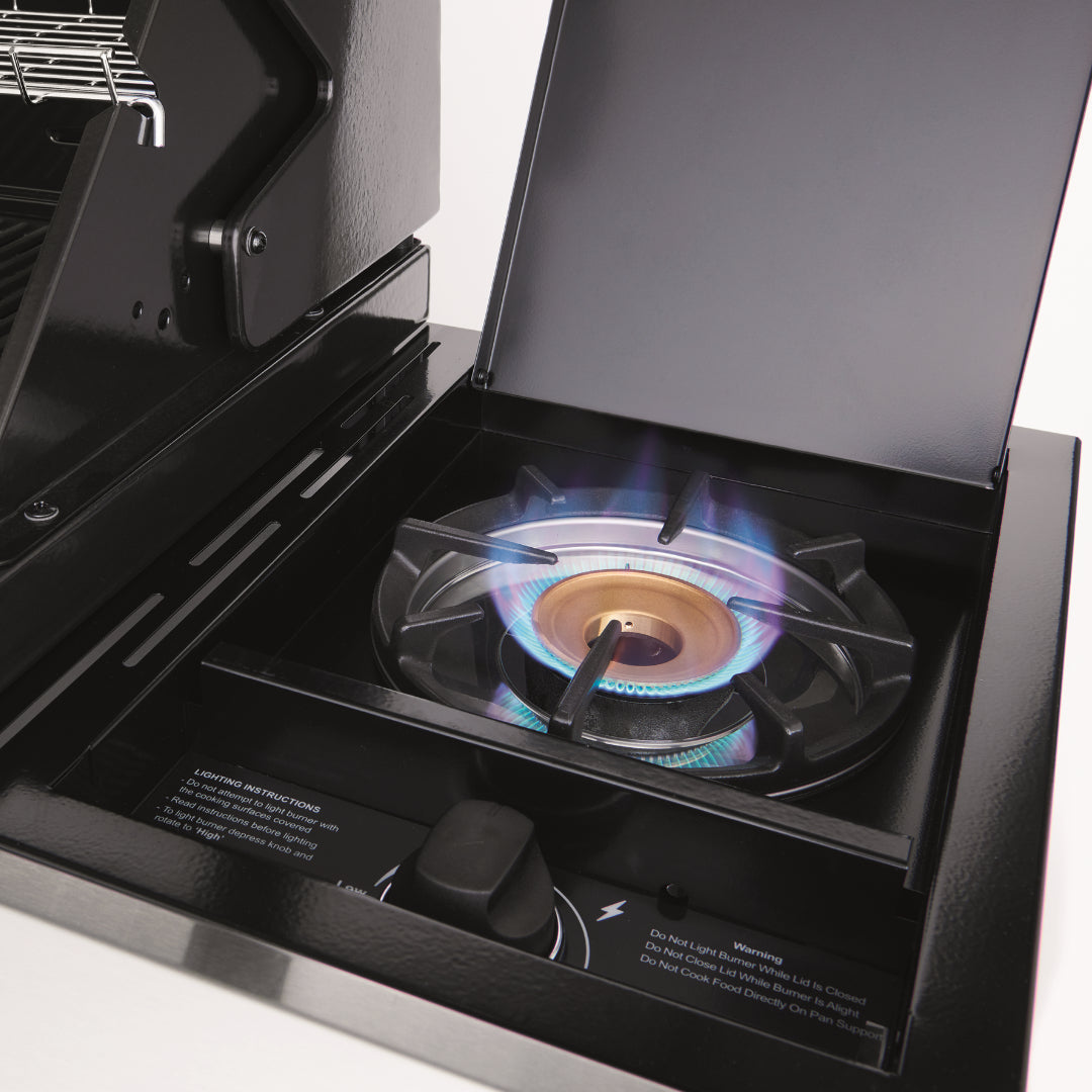 BeefEater 1200S Series 4 Burner Gas Barbecue with Cabinet Trolley and Side Burner