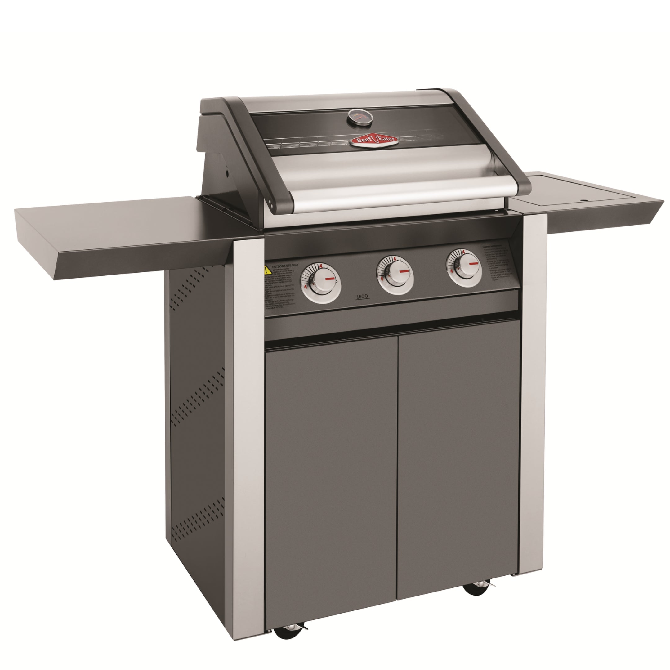 Beefeater 1600E 3 Burner BBQ & Side Burner Trolley