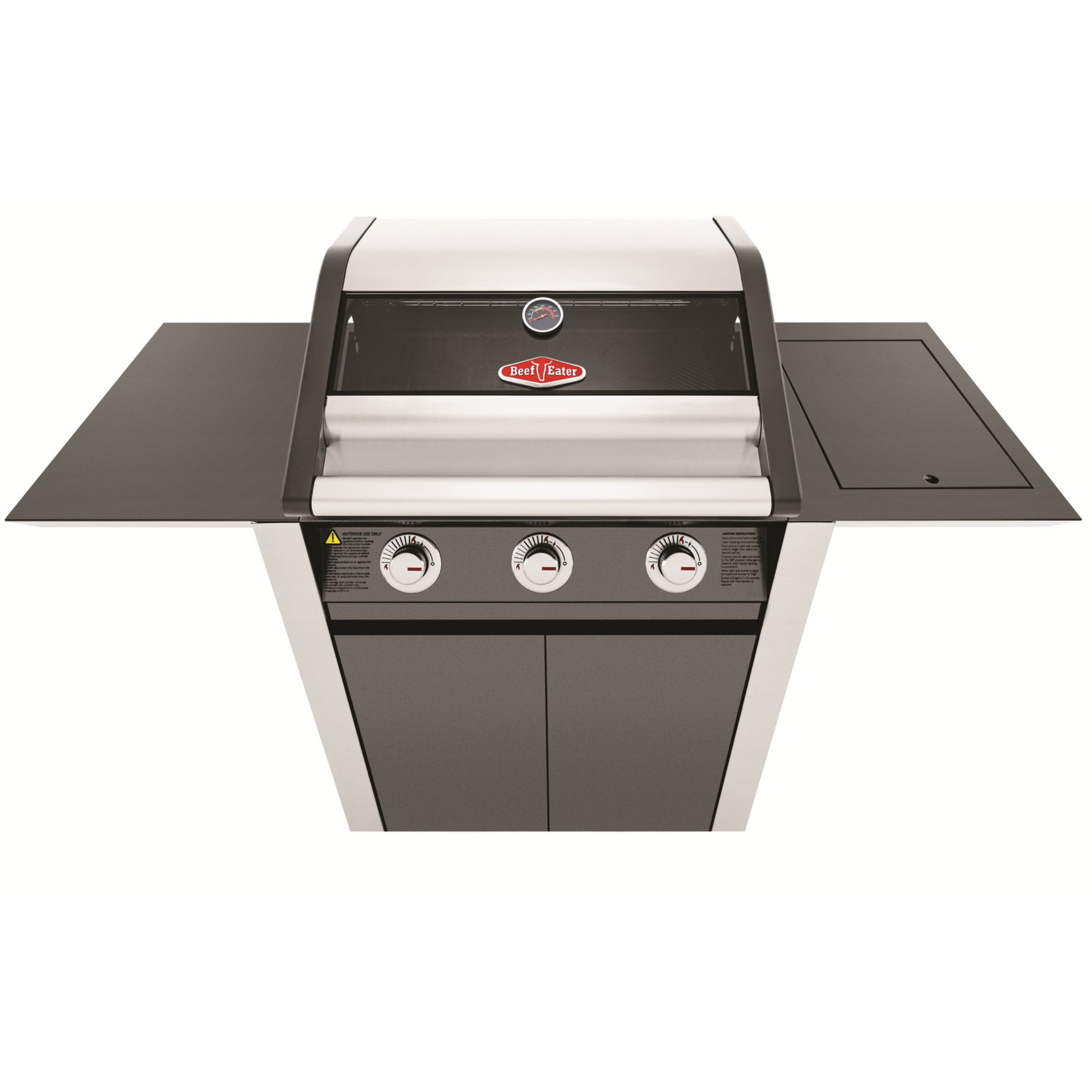 Beefeater 1600E 3 Burner BBQ & Side Burner Trolley