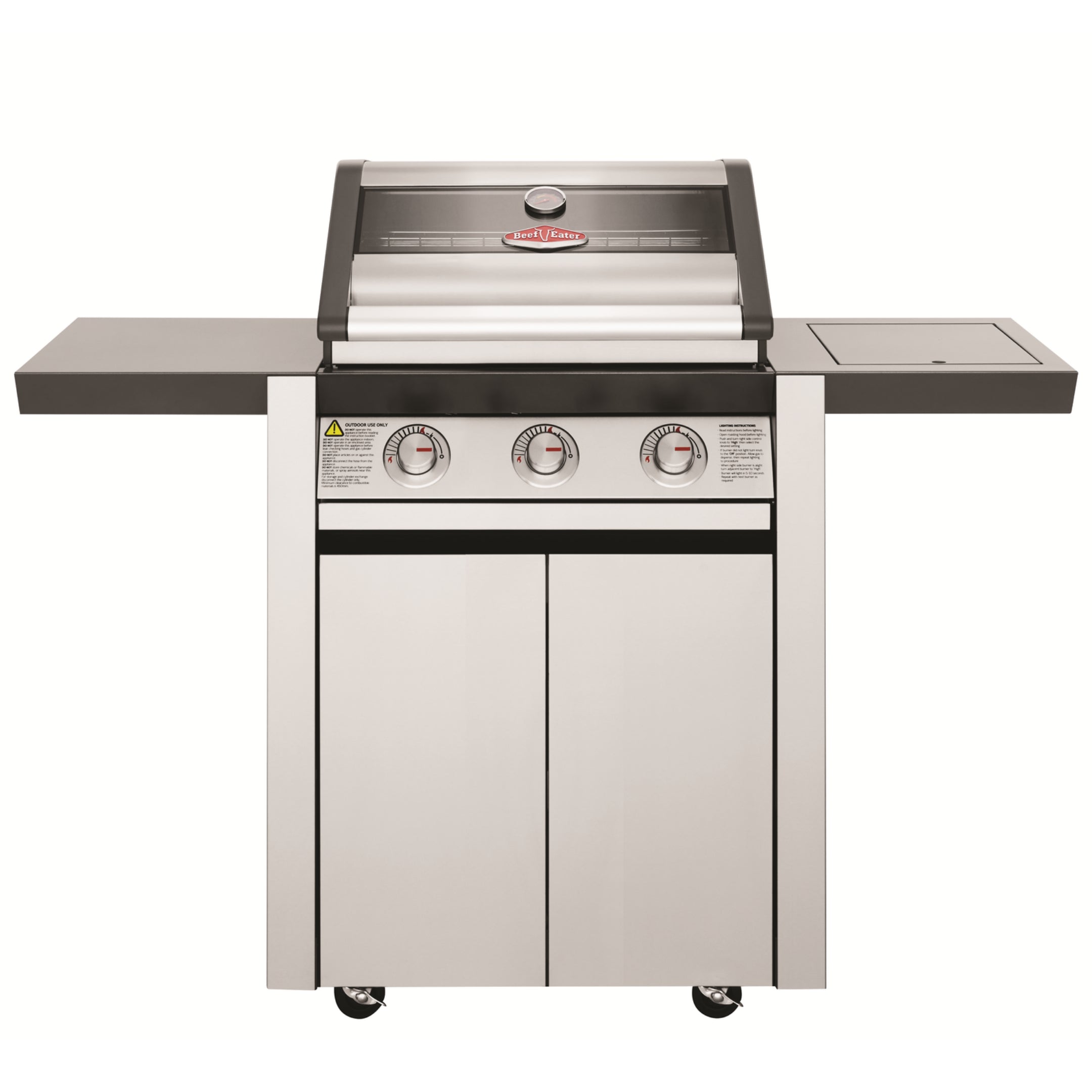 Beefeater 1600S 3 Burner BBQ & Side Burner Trolley