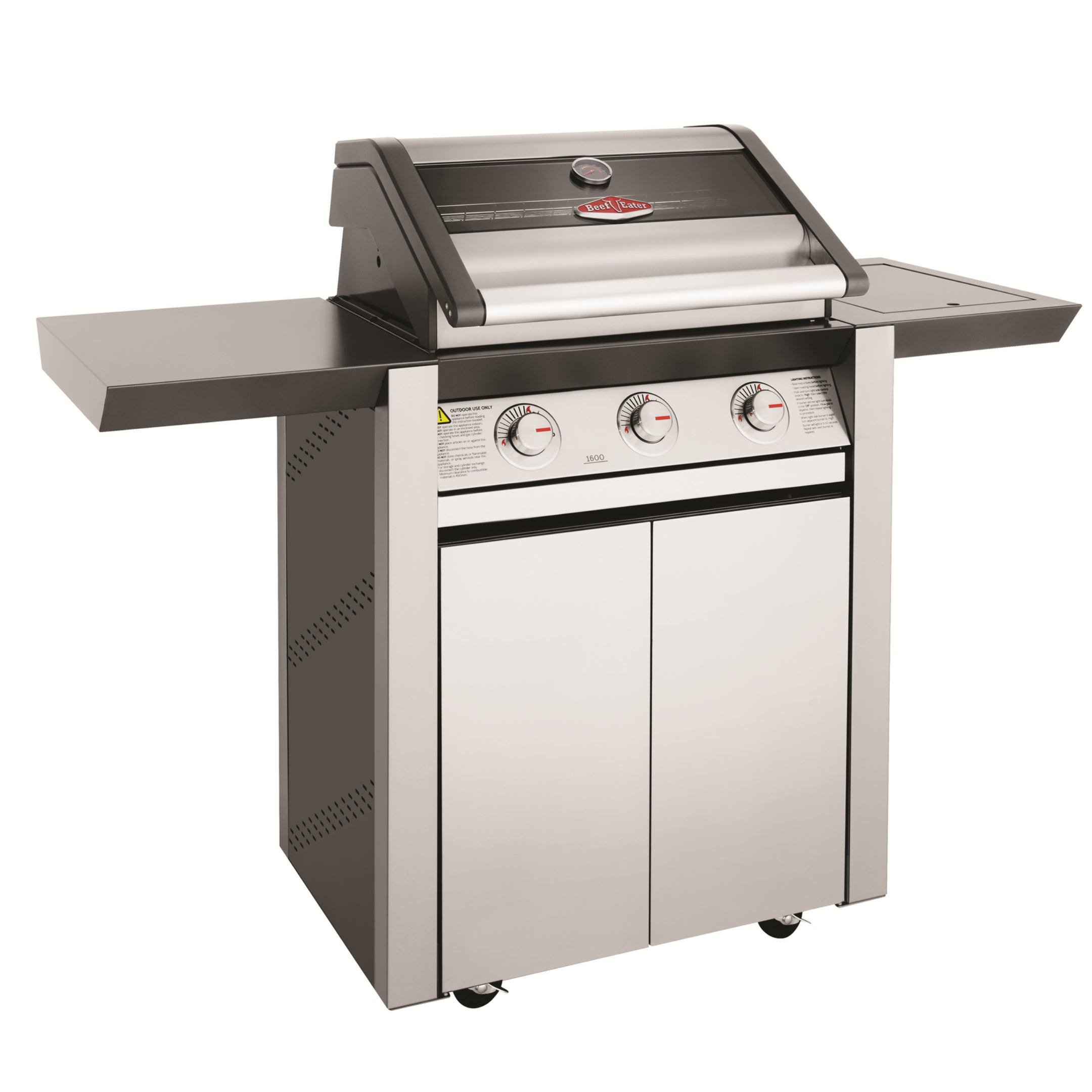 Beefeater 1600S 3 Burner BBQ & Side Burner Trolley