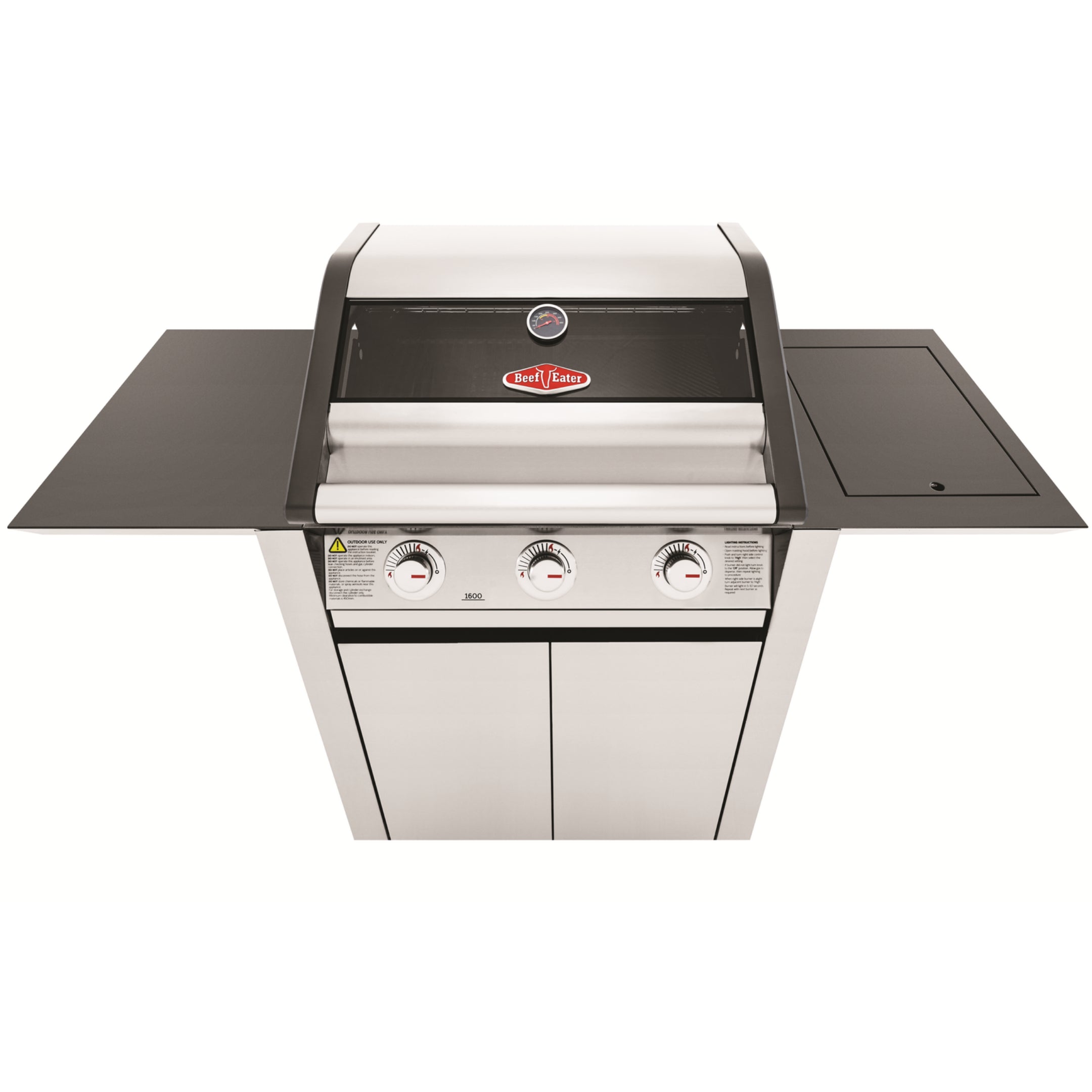 Beefeater 1600S 3 Burner BBQ & Side Burner Trolley