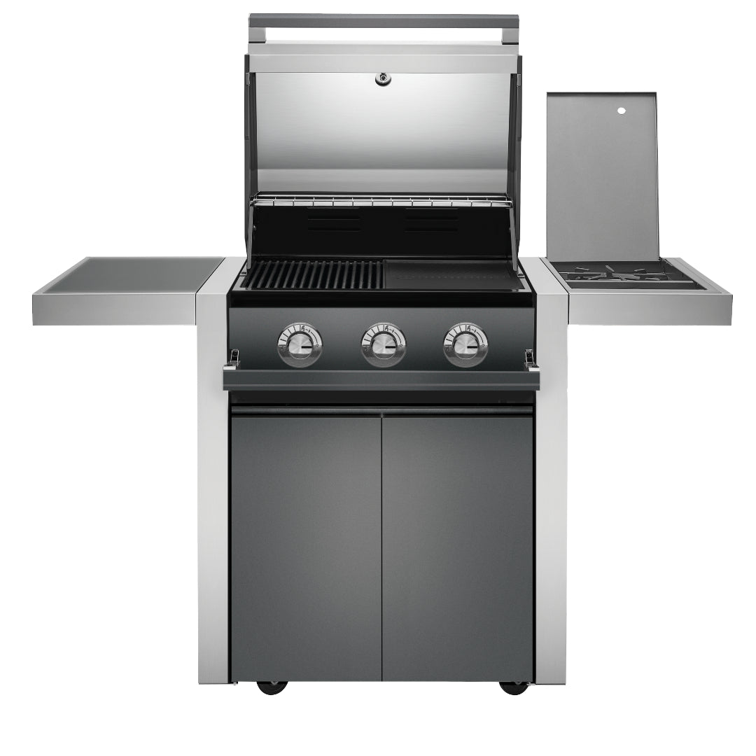 Beefeater 1700 3 Burner BBQ & Side Burner Trolley