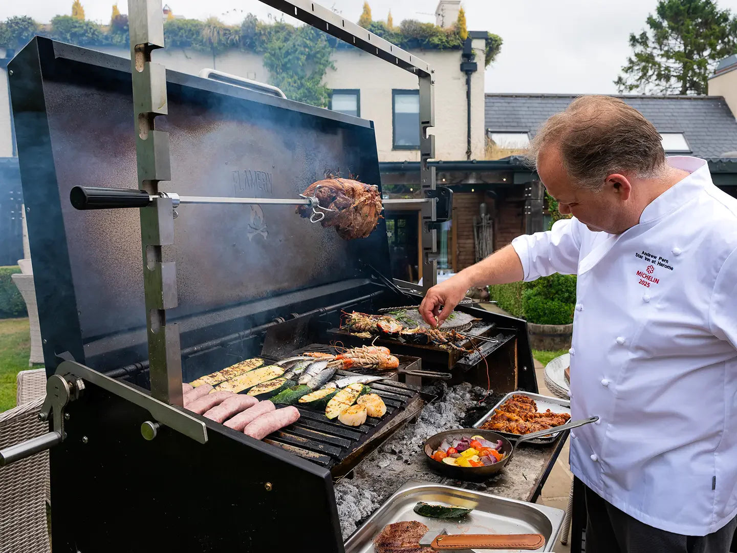 Flamery Rotisserie Frame Kit