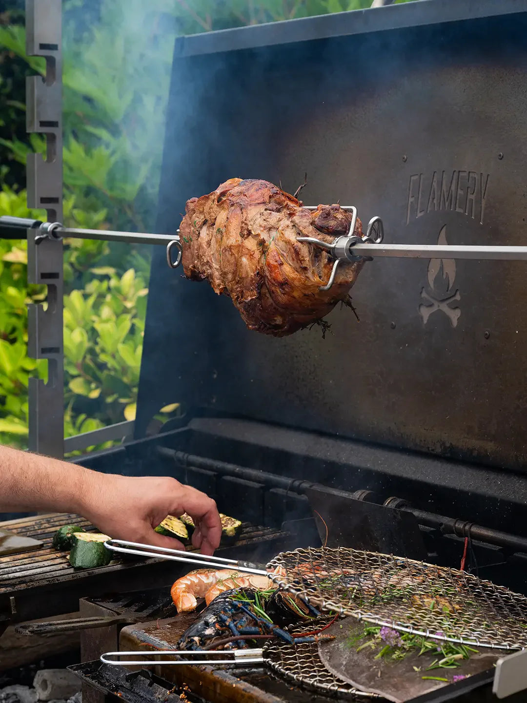 Flamery Rotisserie Frame Kit