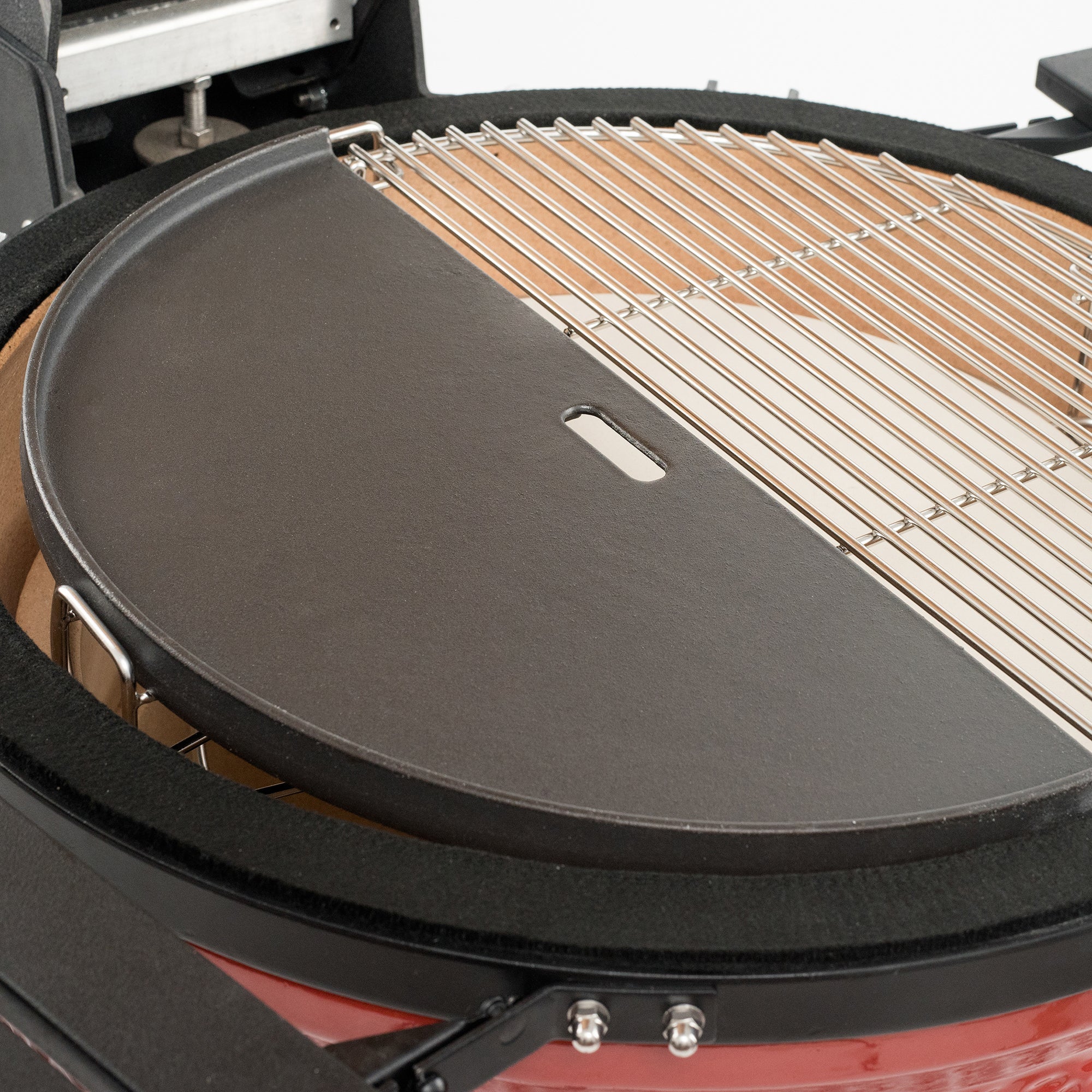 Kamado Joe Half Moon Cast Iron Reversible Griddle For Big Joes