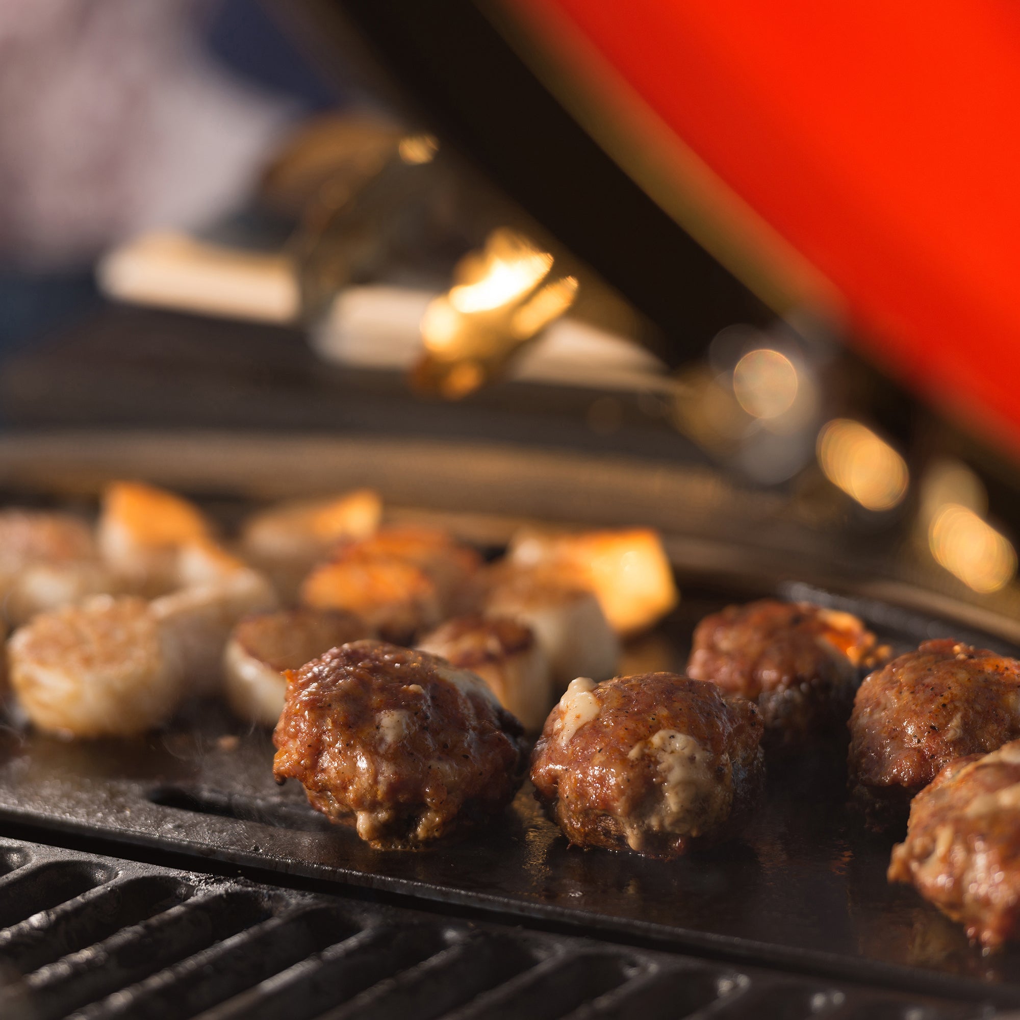 Kamado Joe Half Moon Cast Iron Reversible Griddle For Big Joes