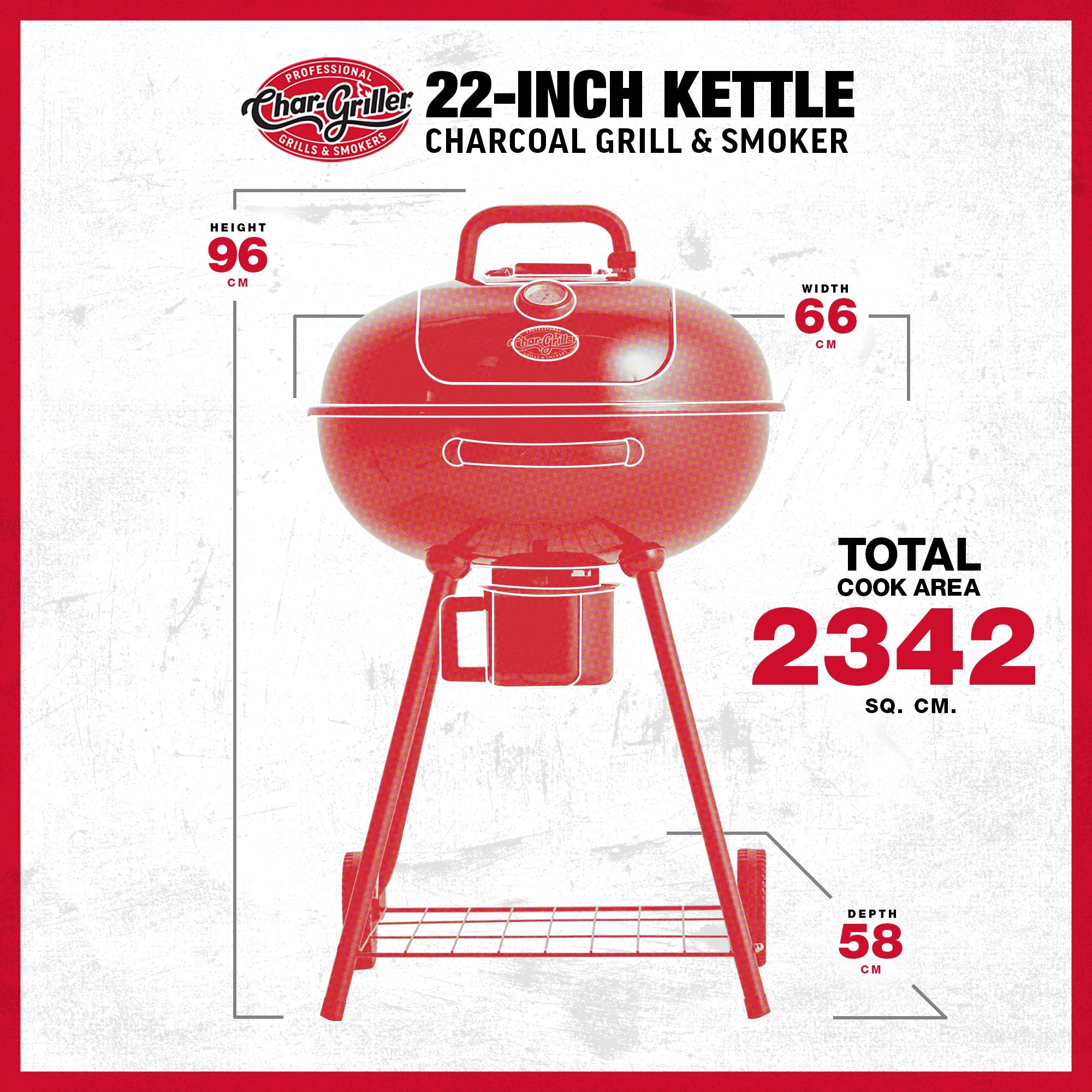 Char-Griller Kettle 57cm