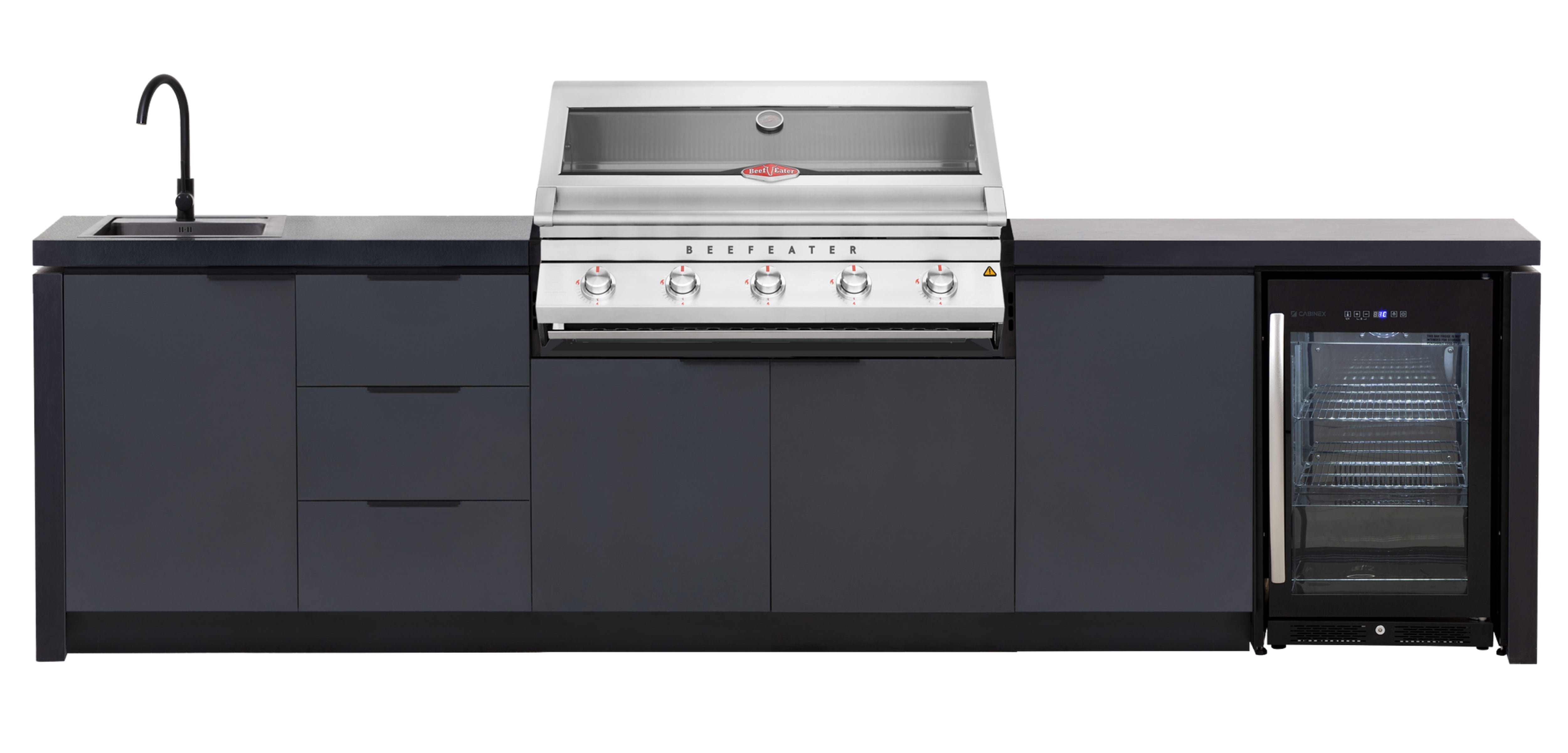 Cabinex Premium Outdoor Kitchen Paired with Beefeater 7000 5 Burner