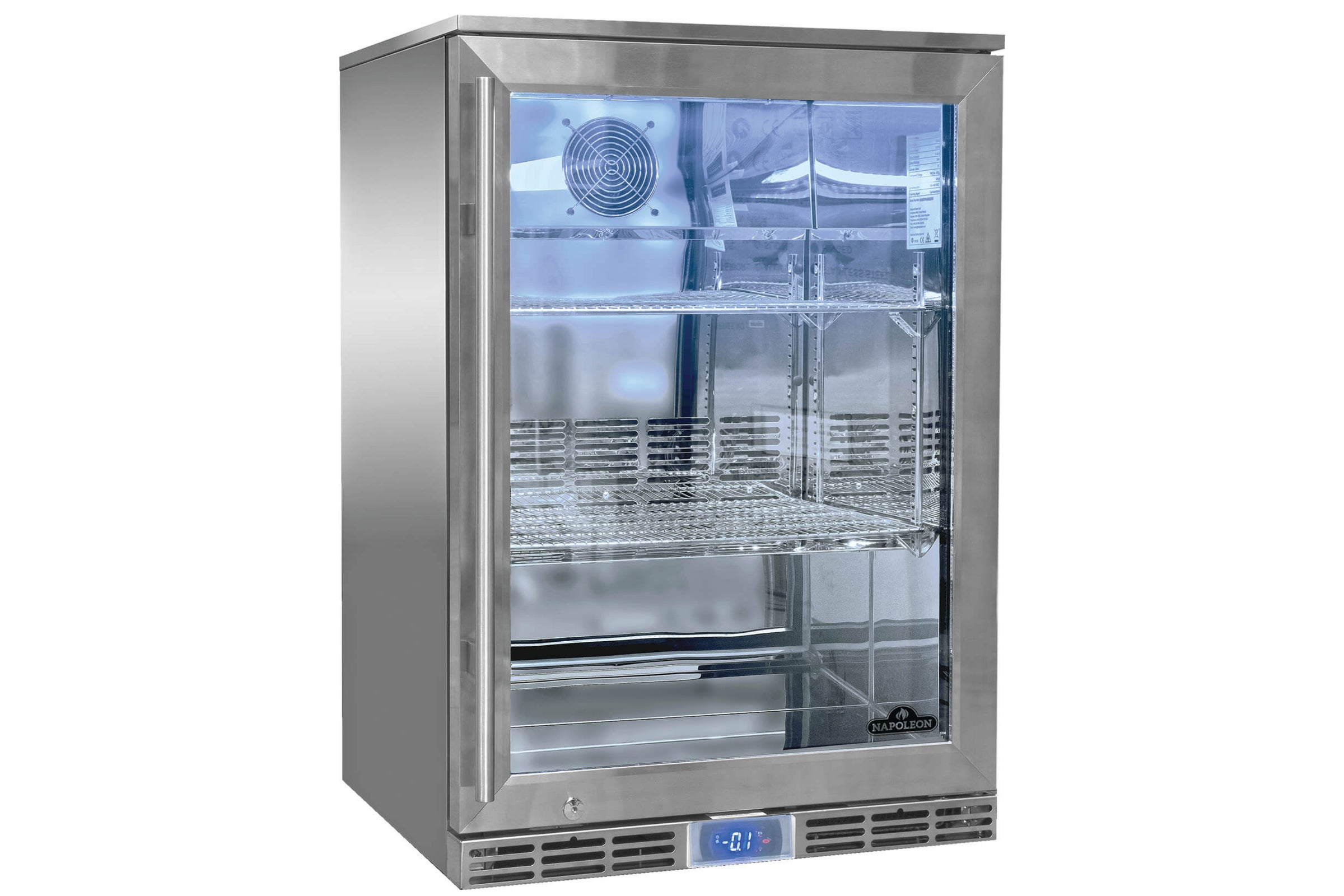 Napoleon Outdoor Refrigerator Opens on the Left
