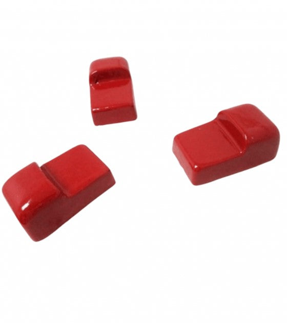 Ceramic Feet set of 3 - Red