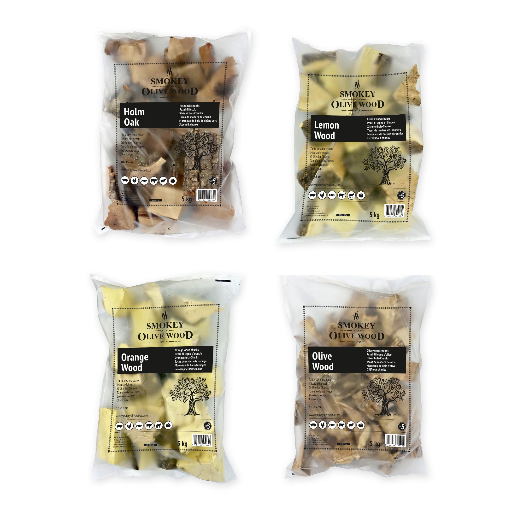 Smokey Olive Wood Chunks 5K bags