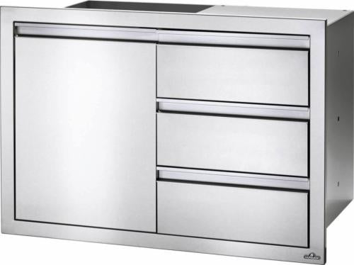 Napoleon 36 x 24 inch Single Door & Triple Drawer Combo