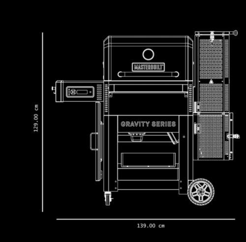 Masterbuilt Gravity Series 800 Digital Griddle Plus BBQ Plus Smoker