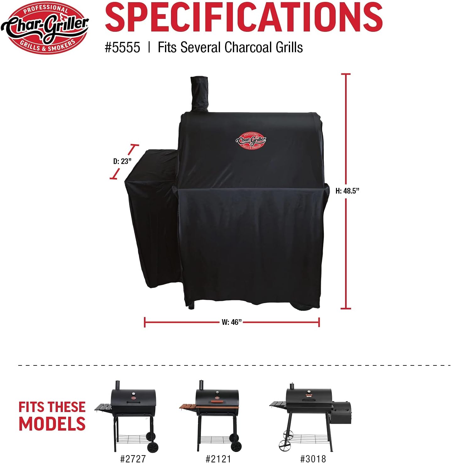 Char-Griller Universal Medium Cover