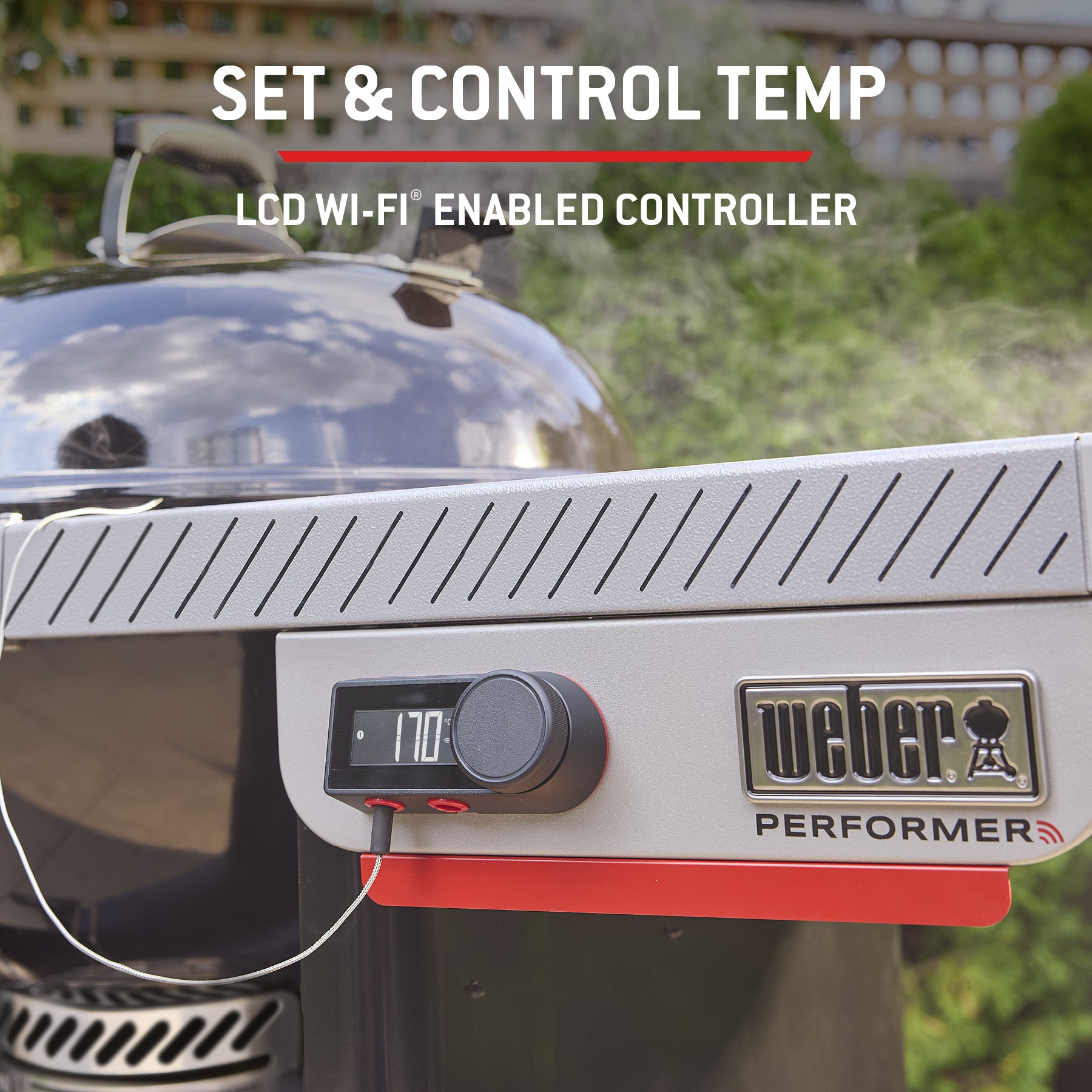 Weber 57cm Performer Premium Smart Charcoal Grill