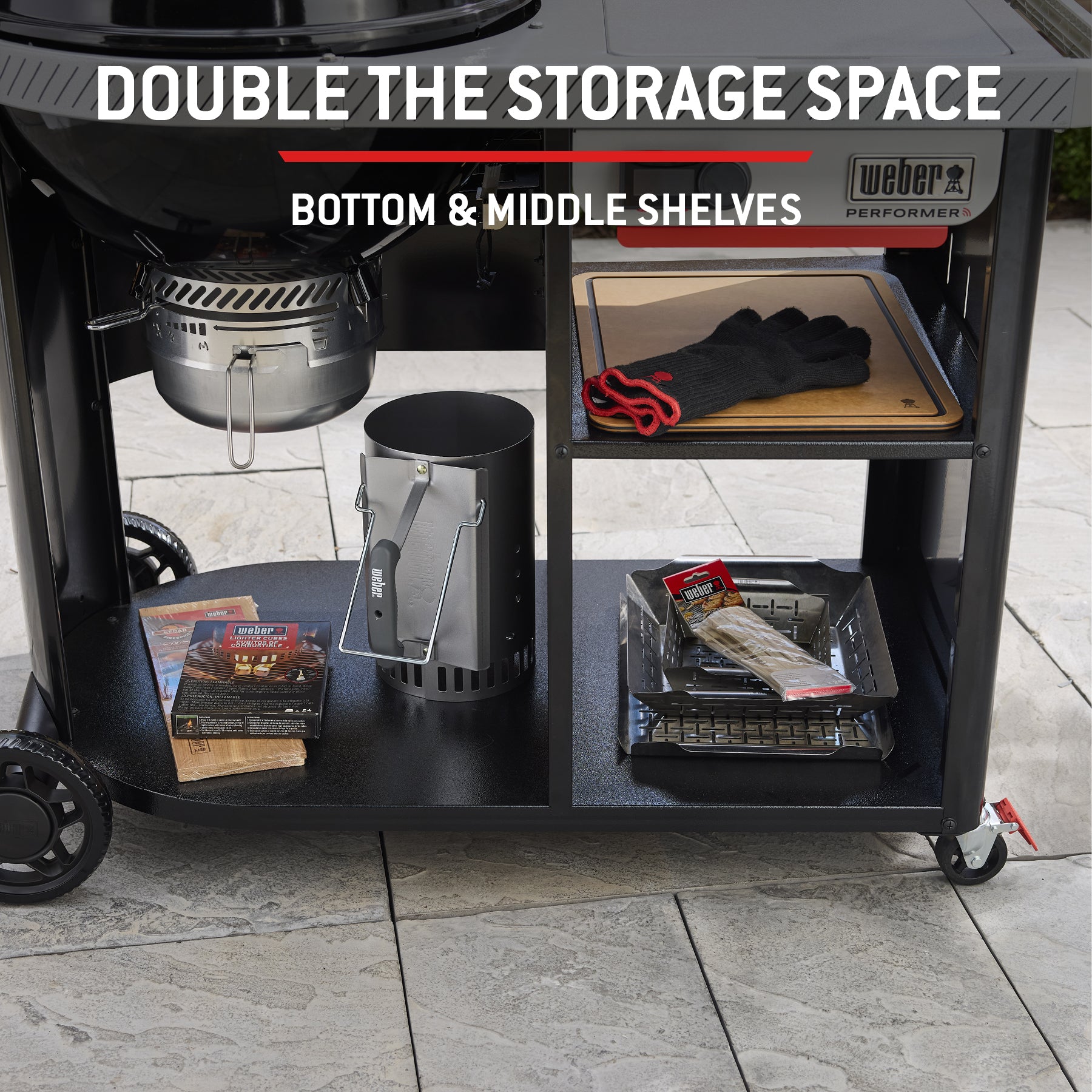 Weber 57cm Performer Premium Smart Charcoal Grill