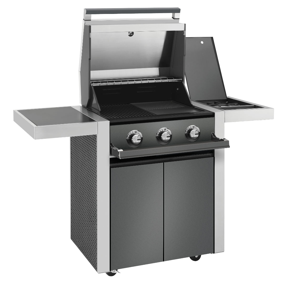 Beefeater 1700 3 Burner BBQ & Side Burner Trolley
