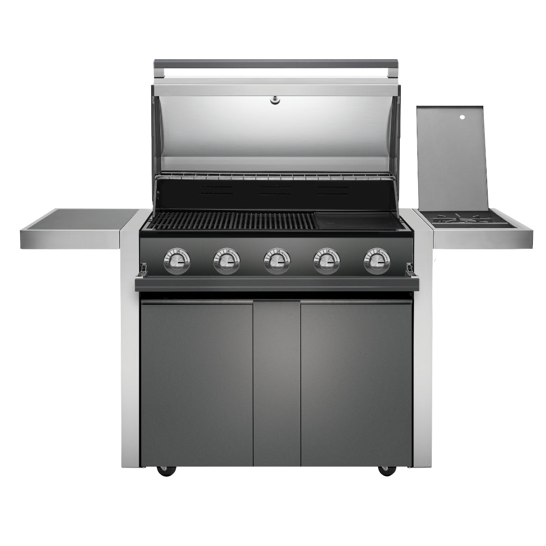 Beefeater 1700 5 Burner BBQ & Side Burner Trolley