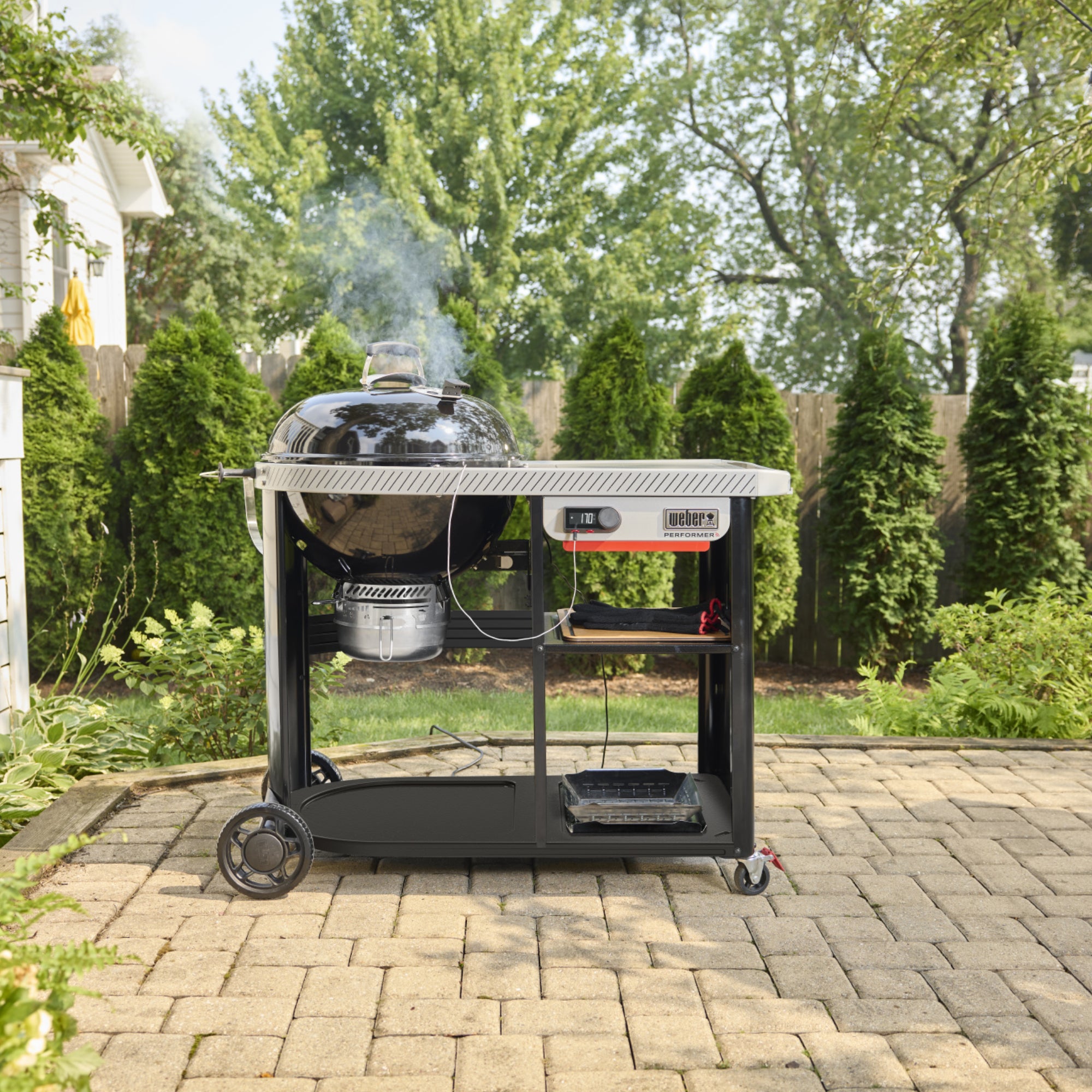 Weber 57cm Performer Premium Smart Charcoal Grill