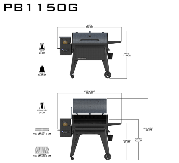 Pit Boss 1150G Navigator Wood Pellet Grill