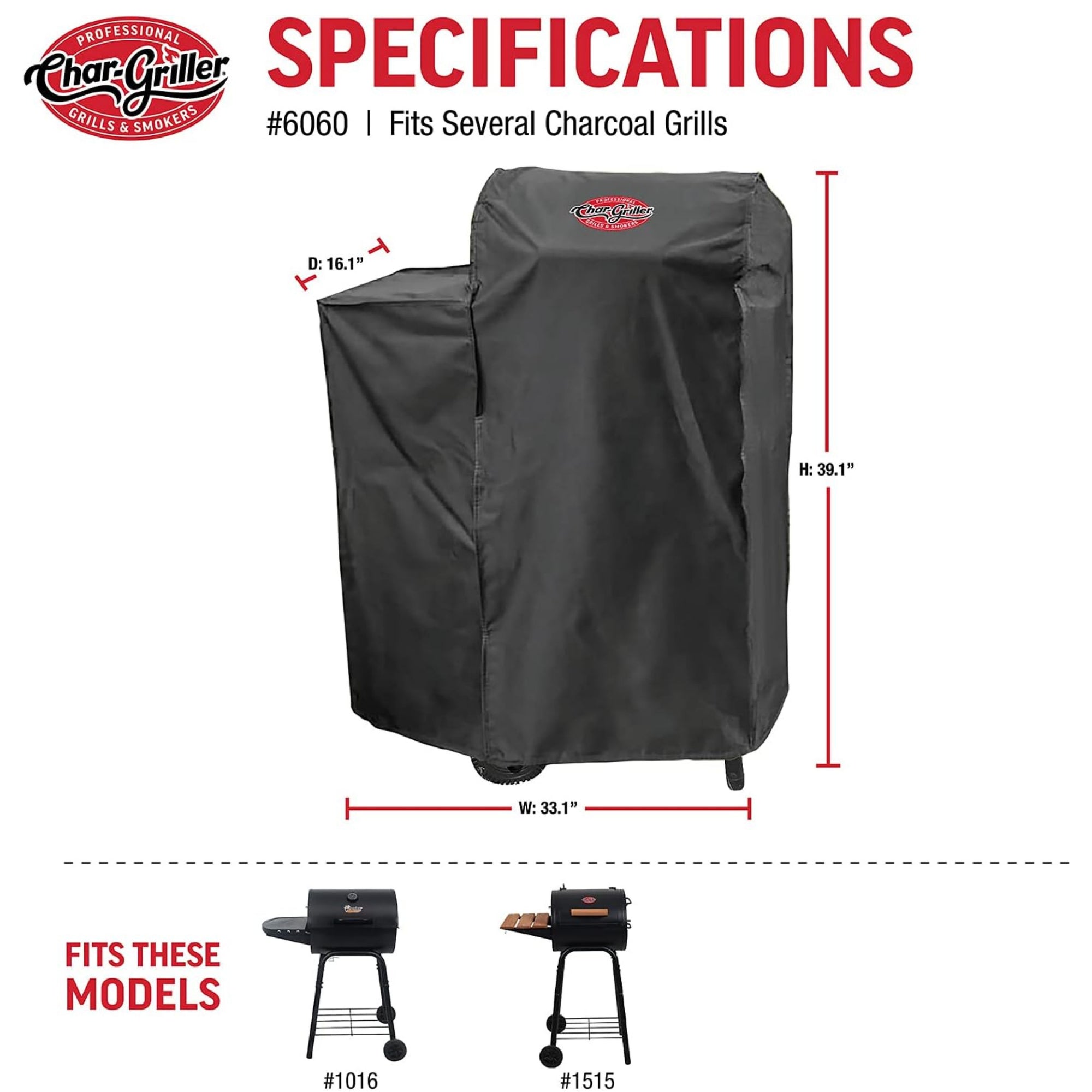 Char-Griller 6060 Patio Pro Barbecue Cover